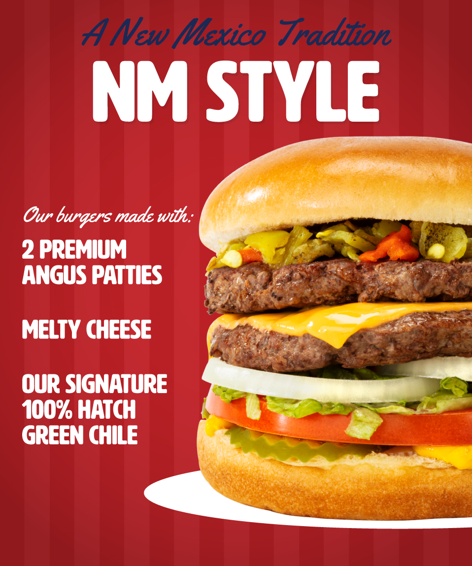 Blake's Lotaburger The Original Green Chile Cheese Burger