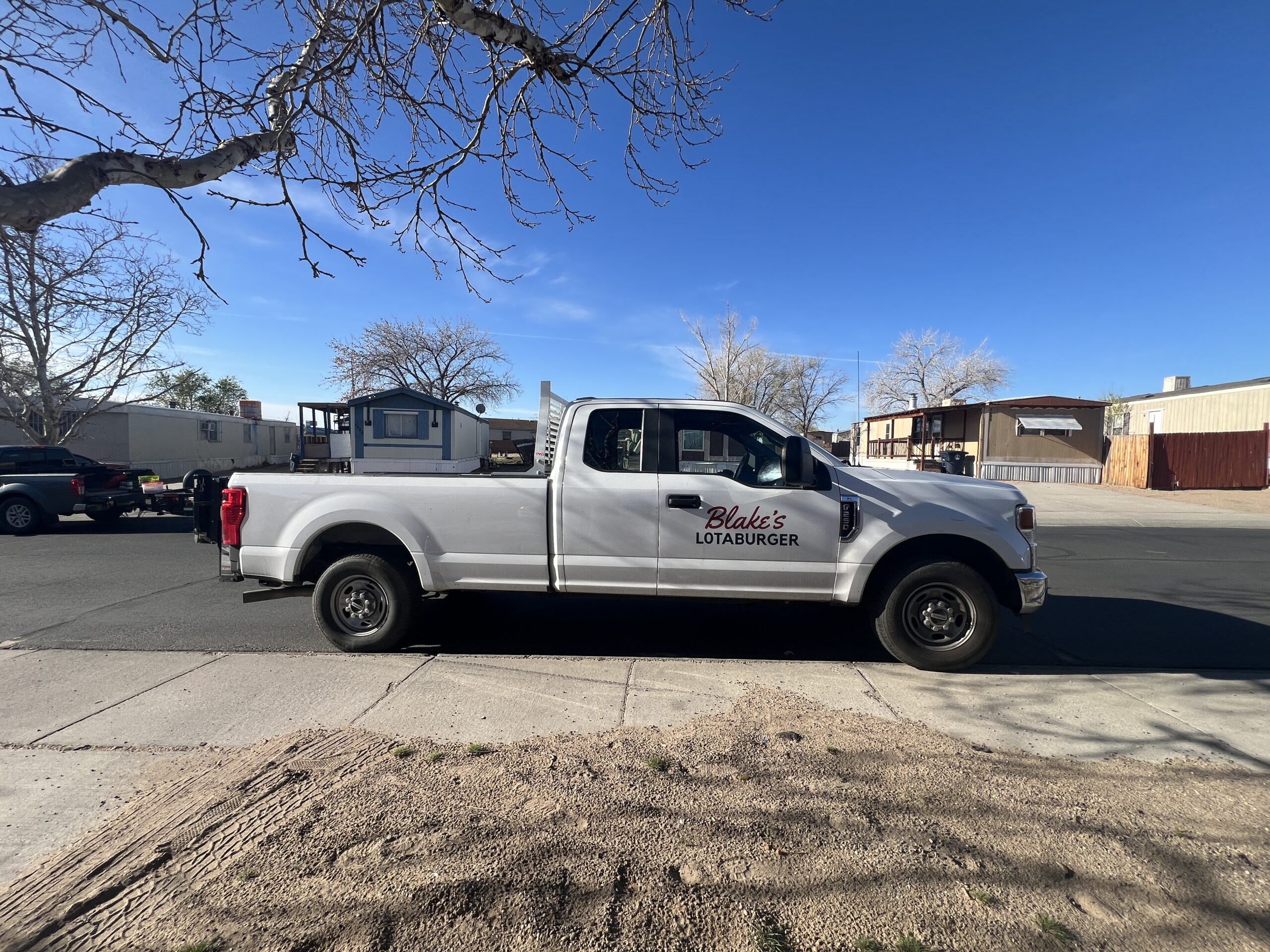 Blake's Lotaburger white truck
