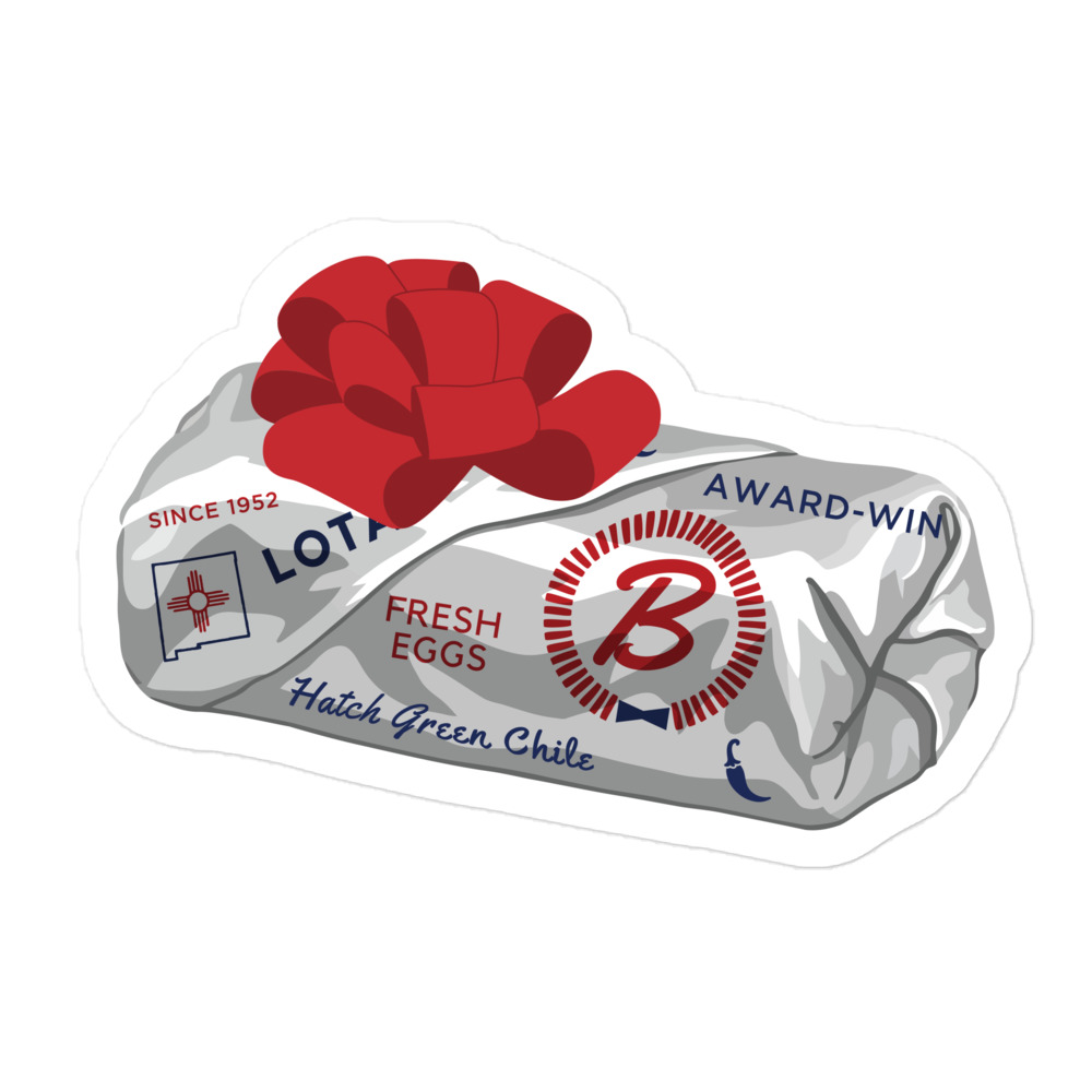 Burrito Present Sticker - Image 3