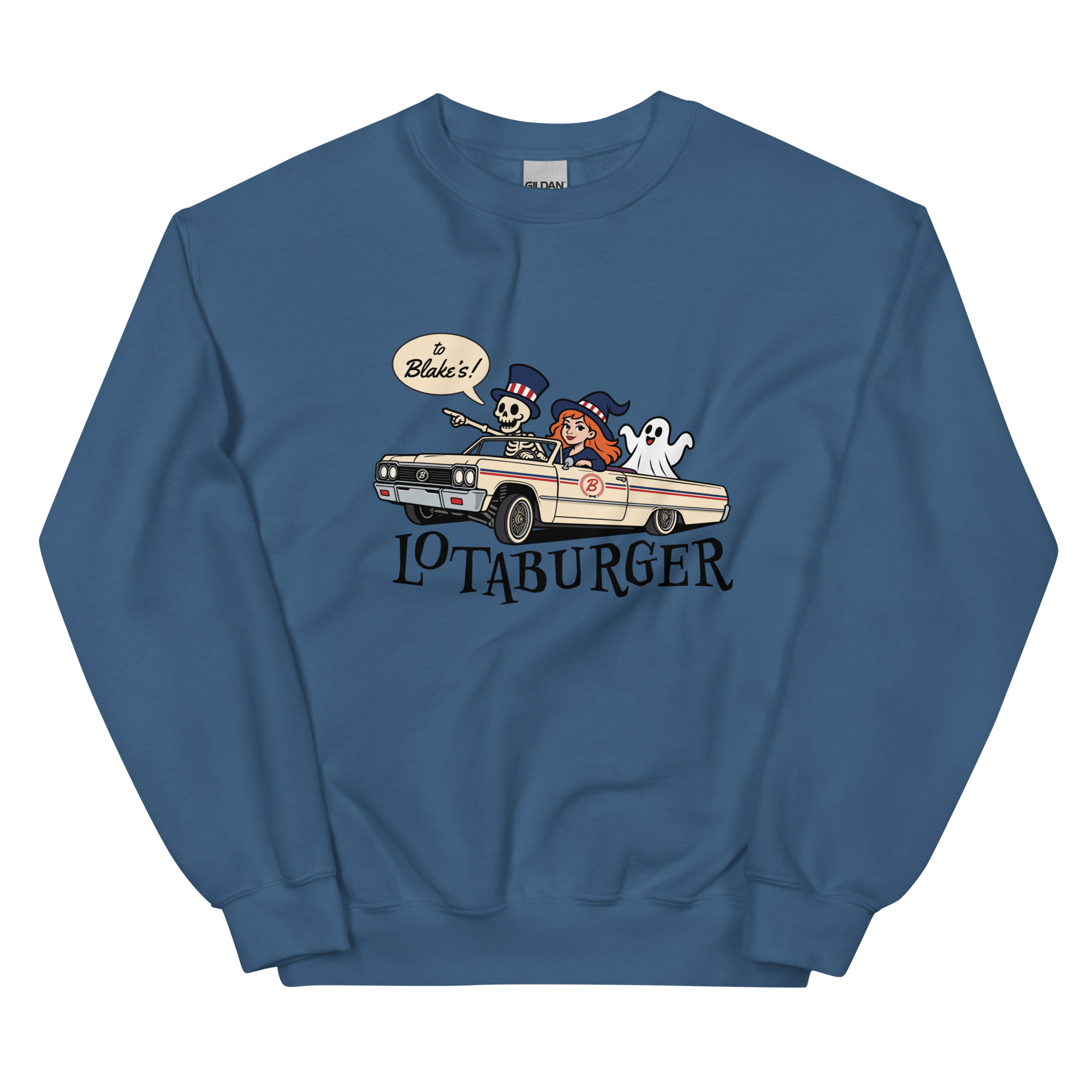 Lightweight Halloween Lowrider Crewneck Sweatshirt - Image 2