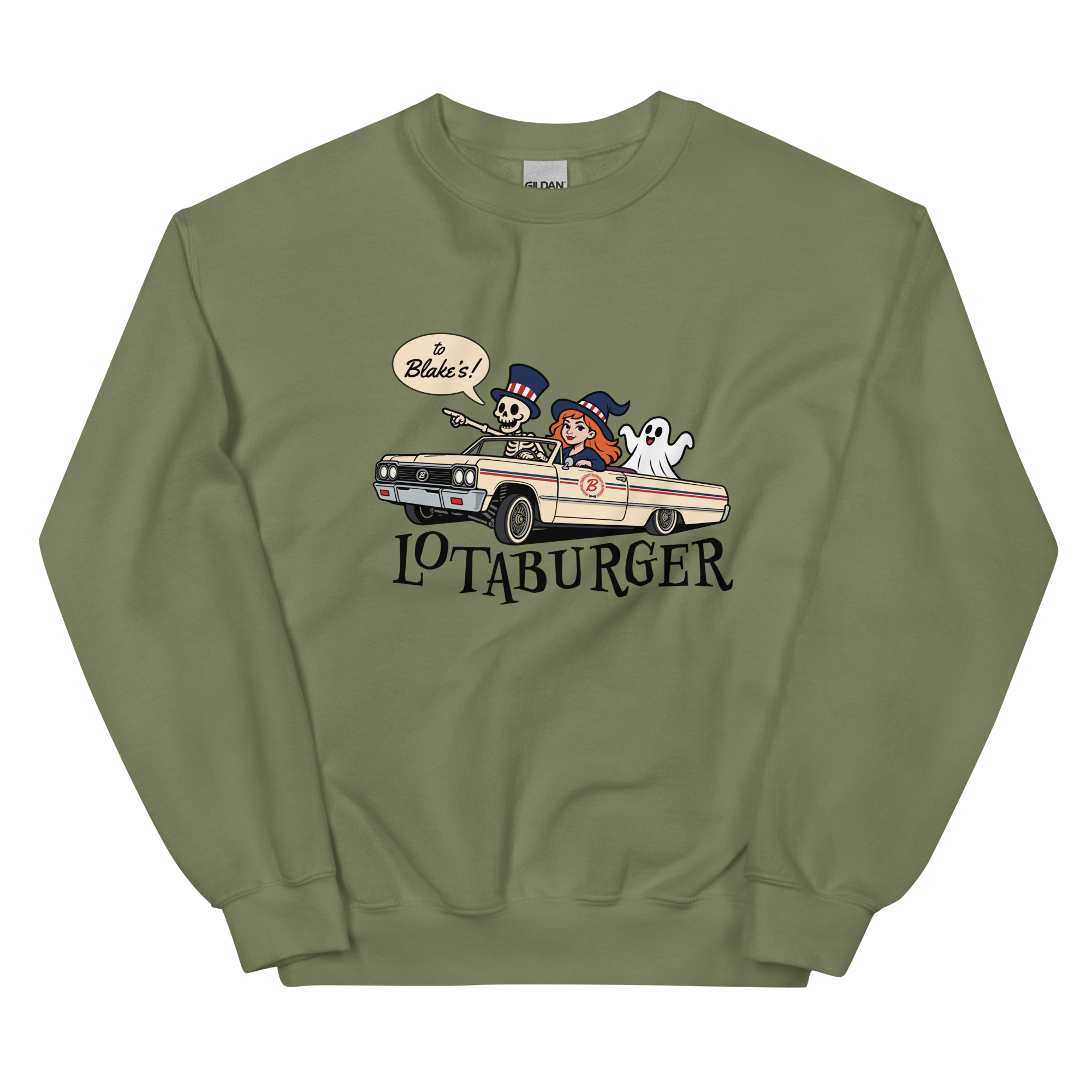 Lightweight Halloween Lowrider Crewneck Sweatshirt - Image 4